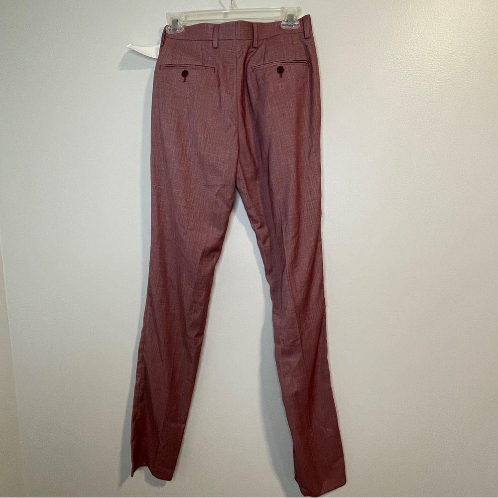 SOUL OF LONDON Mens Dress Pants 35" Inseam Unhemmed Size 29R- Rose NWOT - Picture 4 of 6